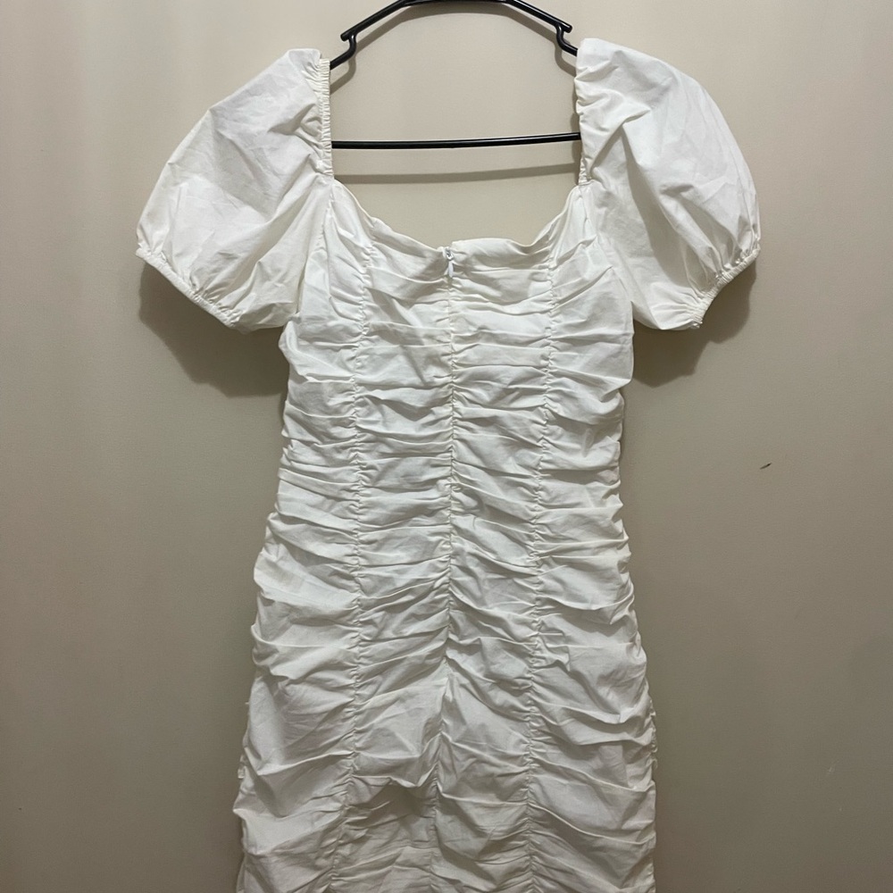 Superdown White Ruched Mini Dress - Picture 3 of 3